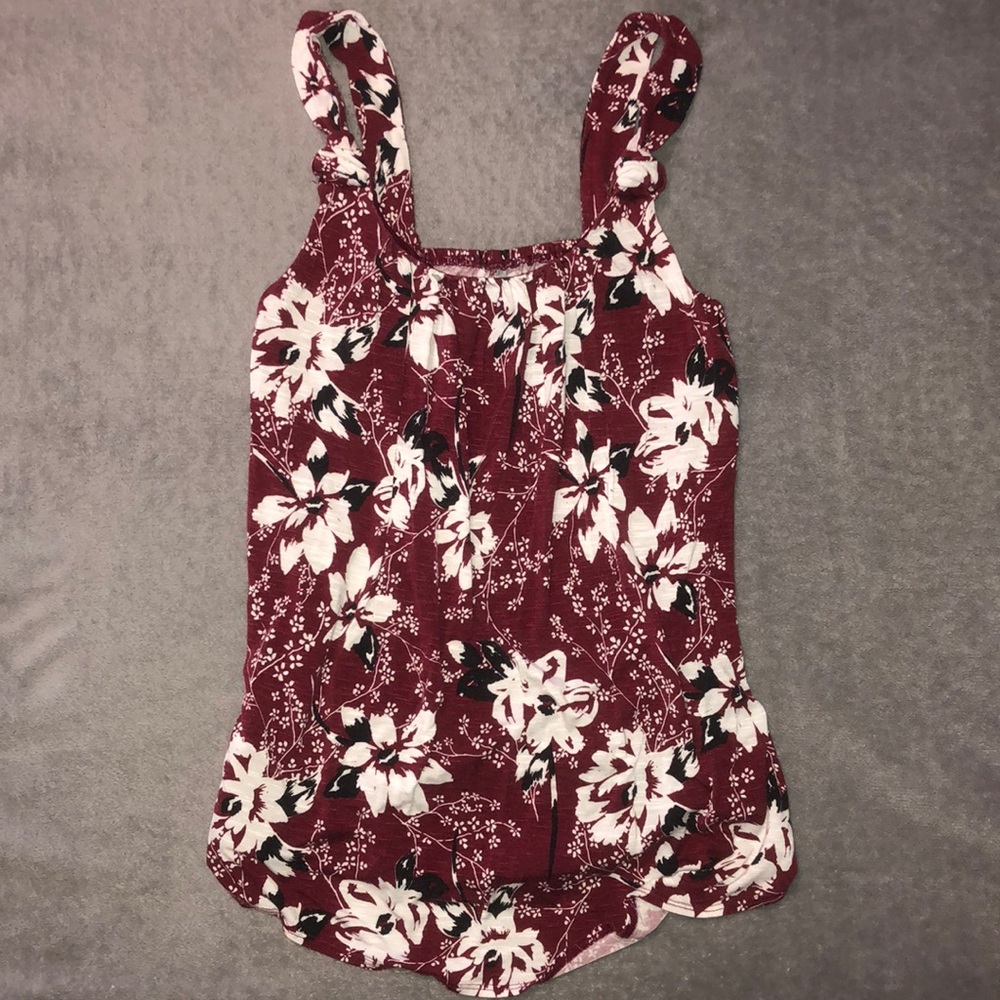 Floral Maroon Blouse